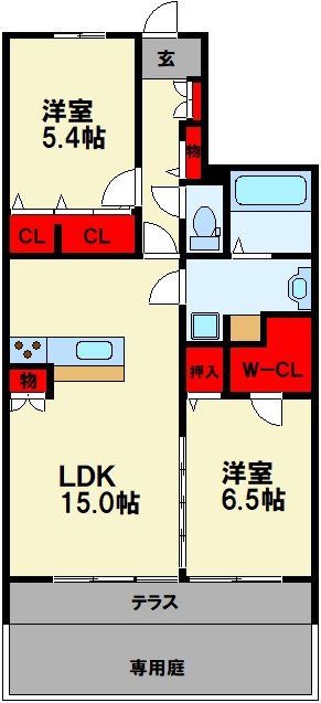 カーサ宮ノ前 Ⅴ 間取り