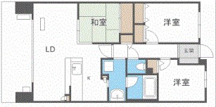 ジオ・イニシア博多駅前  間取図