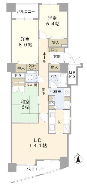 シーサイドももちクリスタージュ壱番館 間取り