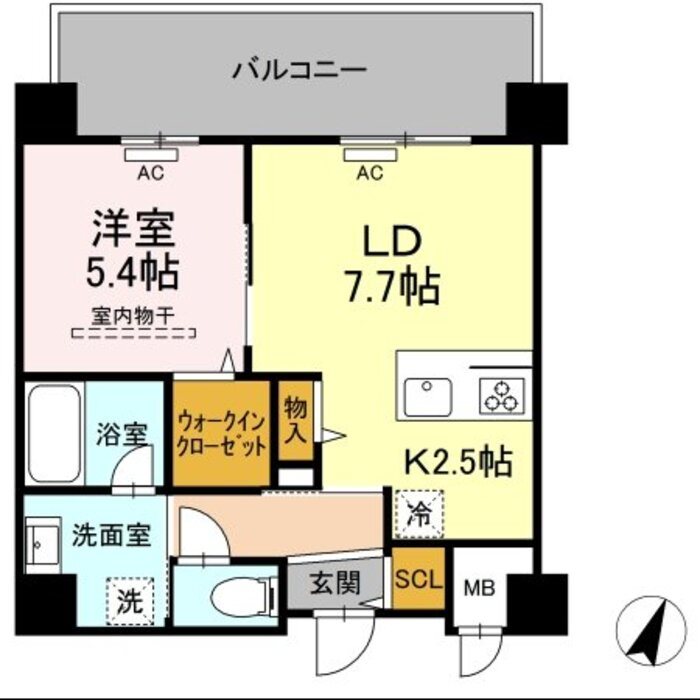 グランデール博多 間取り