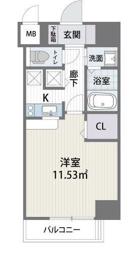 アルティザ博多駅南 間取り図