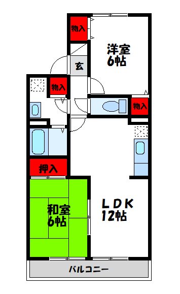 福岡県宗像市土穴１丁目 間取り