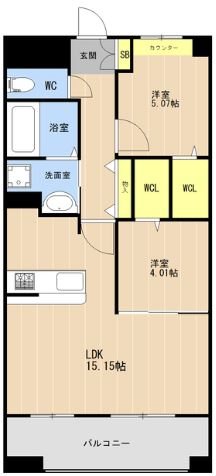 LIBTH上牟田WEST 間取り