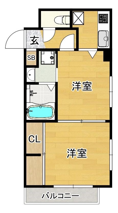 エステートモア鳥飼NOVA 間取り図
