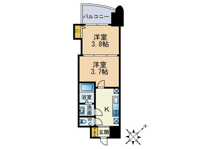アリビオ博多駅北  間取り図