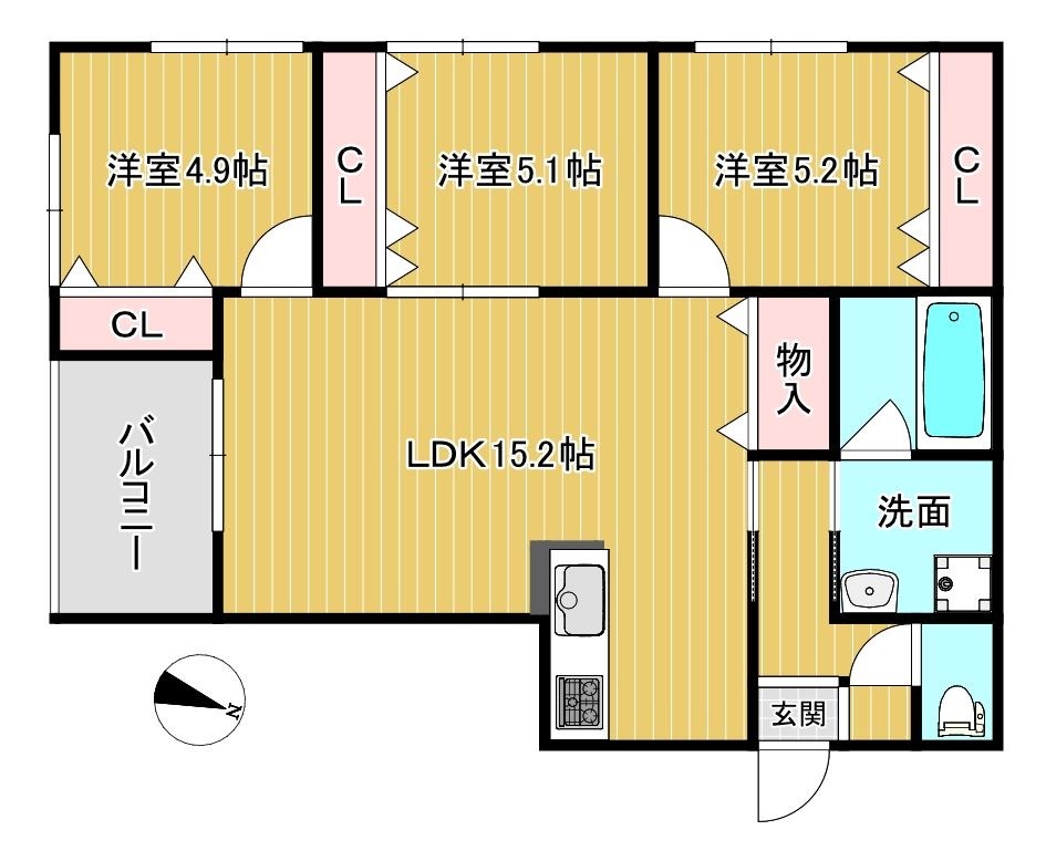 BigLuck城南 間取り