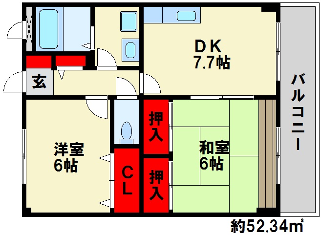レスピーザⅡ 間取図