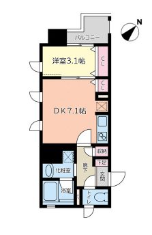 ヴィラージュ博多ステーション 間取り
