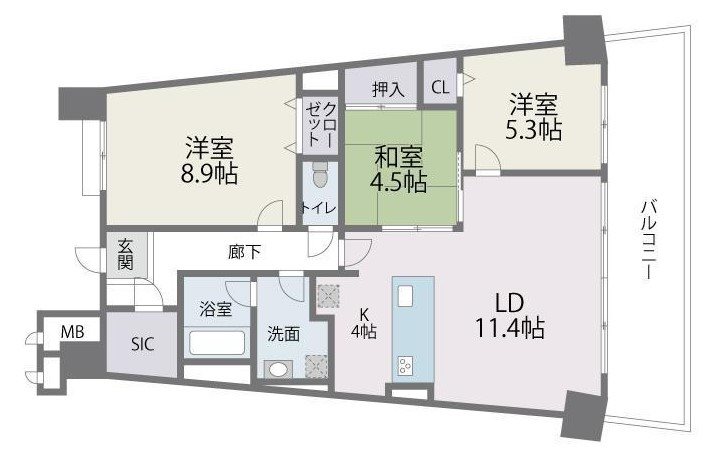 福岡県福岡市東区香椎照葉３丁目 間取り図
