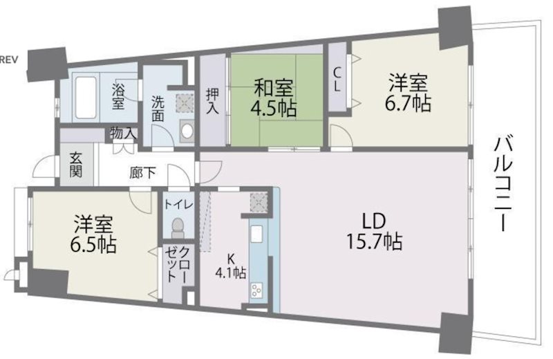 福岡県福岡市東区香椎照葉３丁目 間取り図