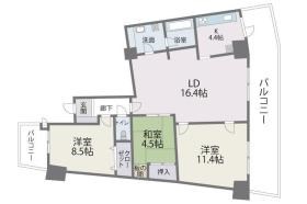 福岡県福岡市東区香椎照葉３丁目 間取り図
