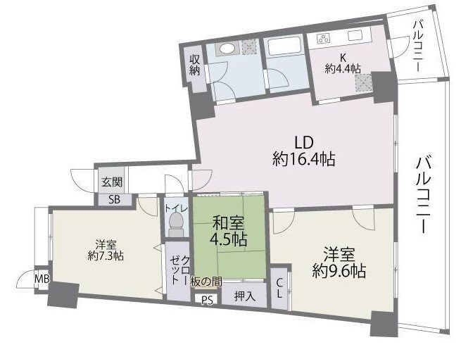 福岡県福岡市東区香椎照葉３丁目 間取り図