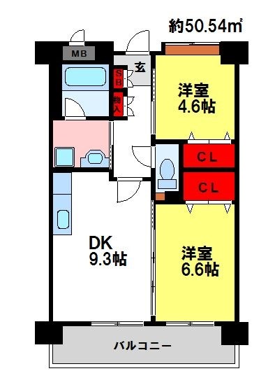クラシオン小頭公園前 間取り