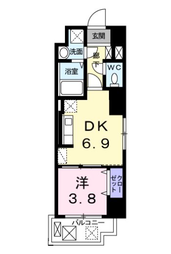 ソーレ・コモンド 間取図