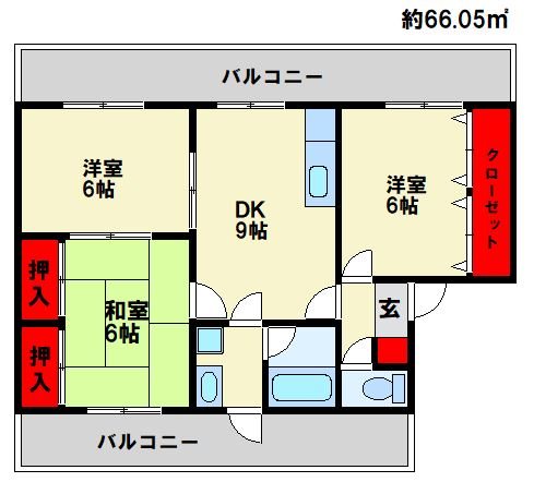 第3ハイタウン春日 間取り　※現状優先