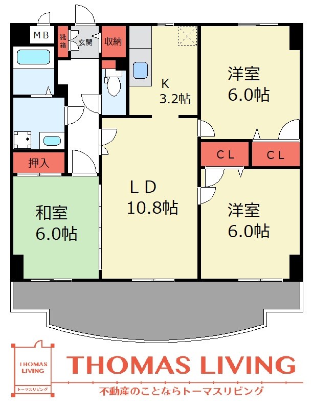クレスティ空港前 間取り