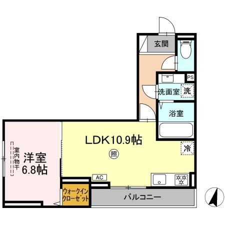 D-ROOM飯倉2丁目  間取り