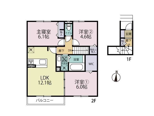 D-room飯倉西B棟 間取り