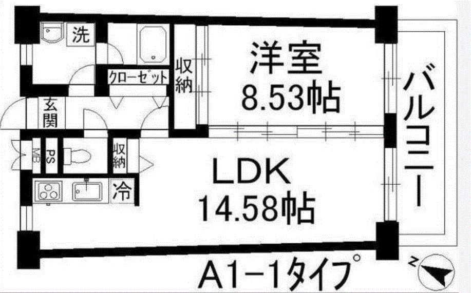 アーバンハイツ住乃江  陽当たり良好