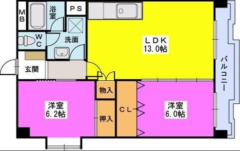 ハイラーク山王 間取り