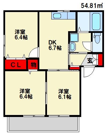 ベンサム Ⅰ 間取り　※現状優先