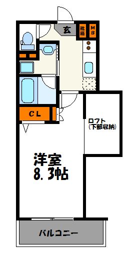 アクタス天神アネックス 間取り