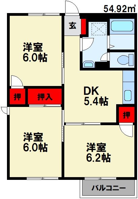 エクセレントハイツⅠ 間取り