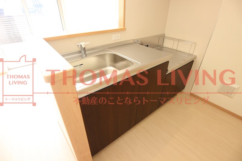 La Fraise Maison～ラフレーズメゾン～ キッチンには2口のガスコンロが設置できます。