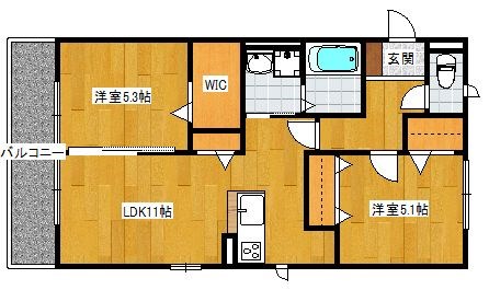 フォレストハイツ 間取り
