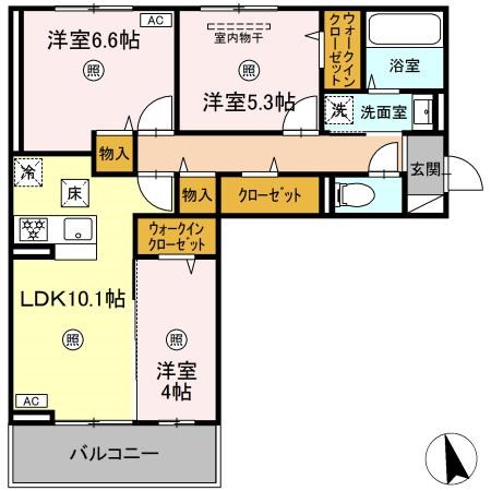 セントラルコートNK 間取り
