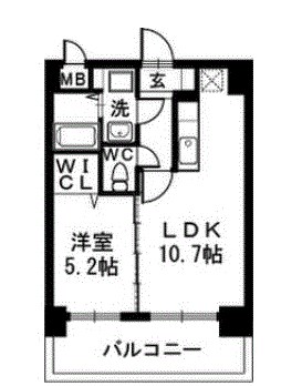 サザンコート博多駅前  間取り