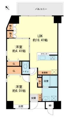 EQUAL諸岡 間取図