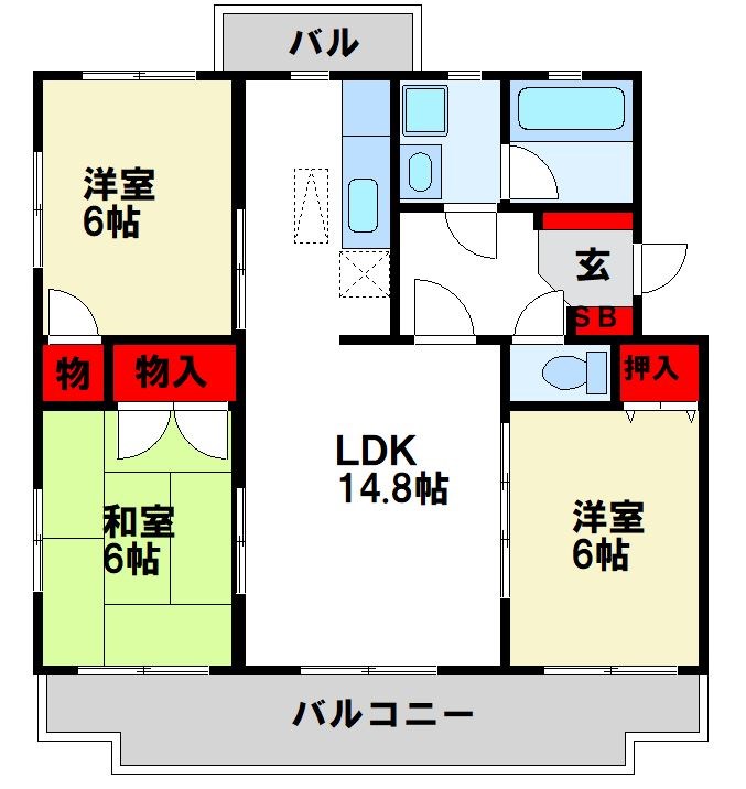 RESIAS　CHIKUSHINO　BLDG. 間取り