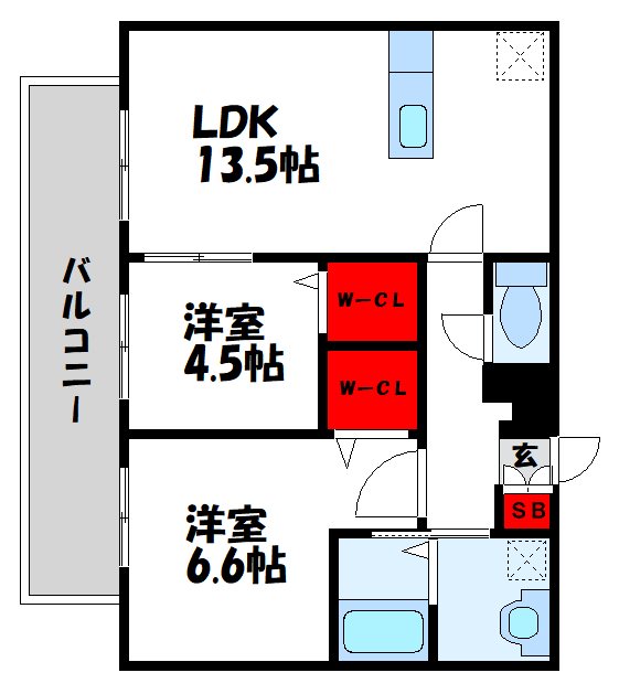 ワイズクラス長者原壱番館 間取り