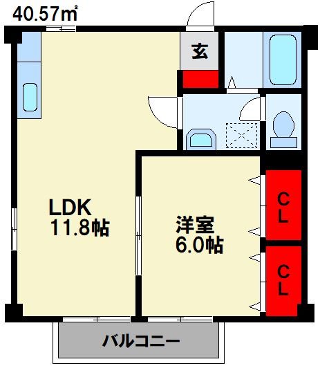 エスポワール築城 A 間取り