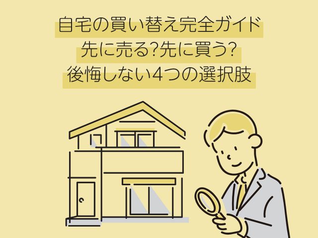 自宅の買い替え完全ガイド｜先に売る？先に買う？後悔しない4つの選択肢