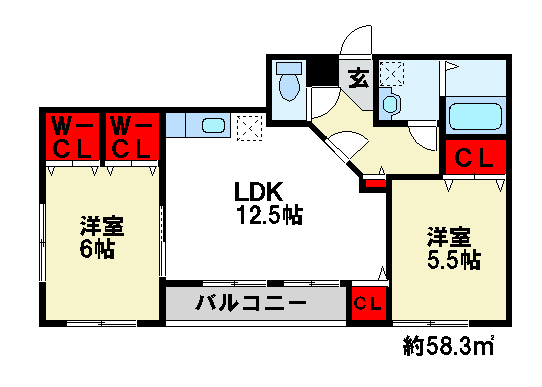 シャルムシャトー貴江 間取り　※現状優先