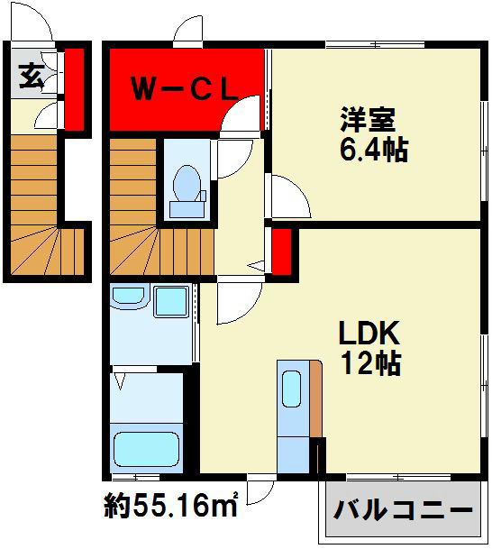 アミコート藤松 間取り図