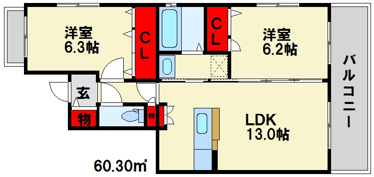 セリーン大利 間取図