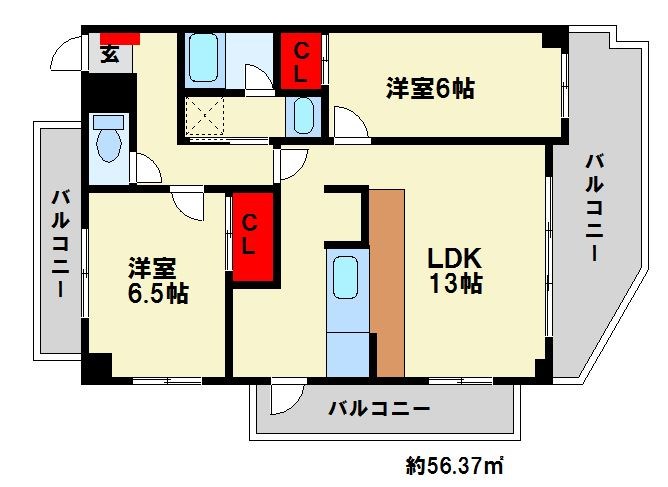アーバニティ春日原 間取図