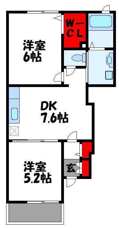 グレース城西ヶ丘A 古賀市・新宮町・福津市・宗像市でお部屋を探される際は、トーマスリビング古賀店へお気軽にご相談下さい。