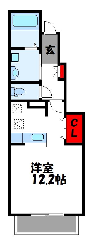 ハウス遠賀野A棟 間取り