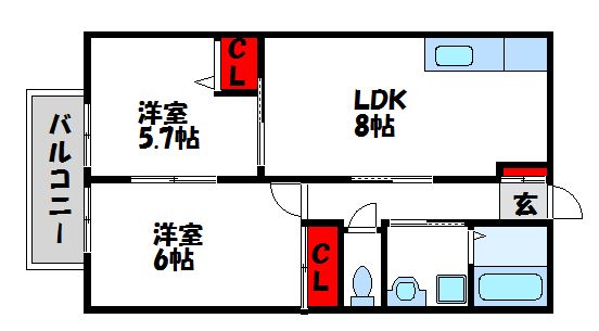 フォレストステージ　B棟 間取り