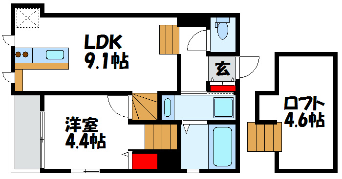 アルヴィータ福津中央 間取