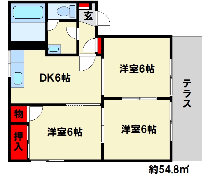 シャトー・トミ 間取図