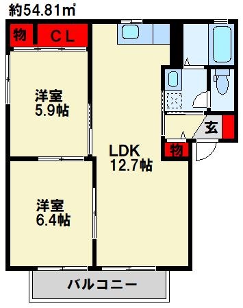 DIAS ASANO B棟 間取り