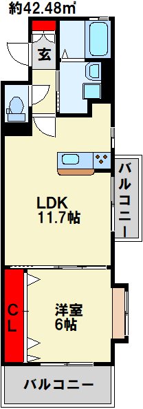 アルティザ小倉 大きな窓があり、明るいお部屋です。