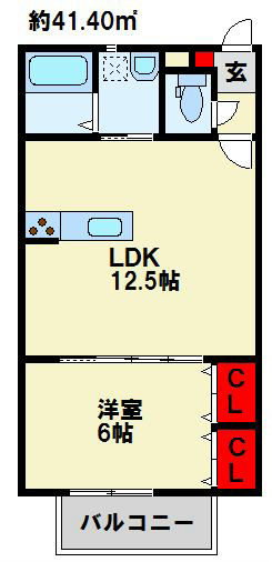 MOON赤坂　A棟 間取り図