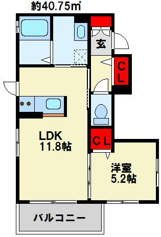 シャーメゾン藤崎 間取り図