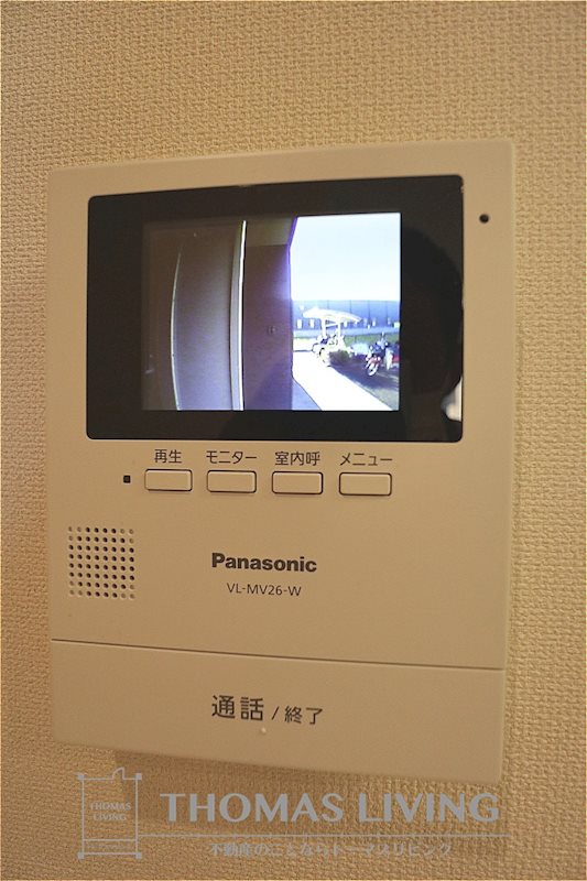 エルガーデン 安心のモニター付きインターフォンです。